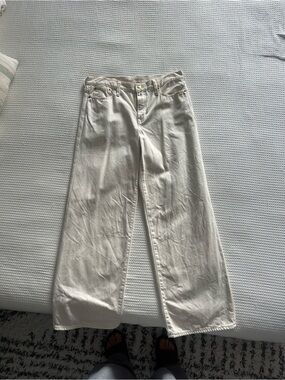 J. Crew ‘84 Low Rise Wide Leg Cream Denim Jeans